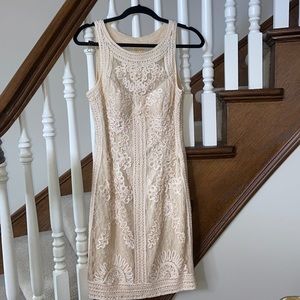 Sue Wong Cream Dress